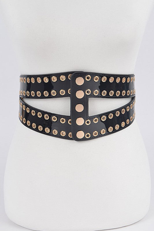 Corset Stretch Belt With Eyelet